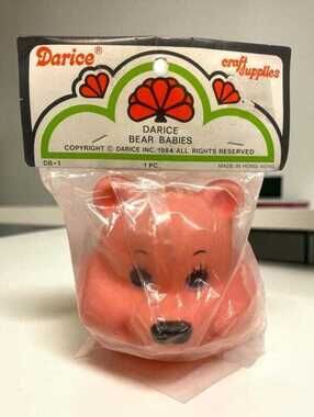 Darice Bear Babies Vintage Squeaky Toy 1984
